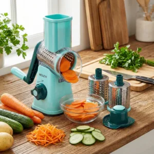 Răzătoare Multifuncțională 5în1: Pregătește Legumele Instant cu Lame din Inox